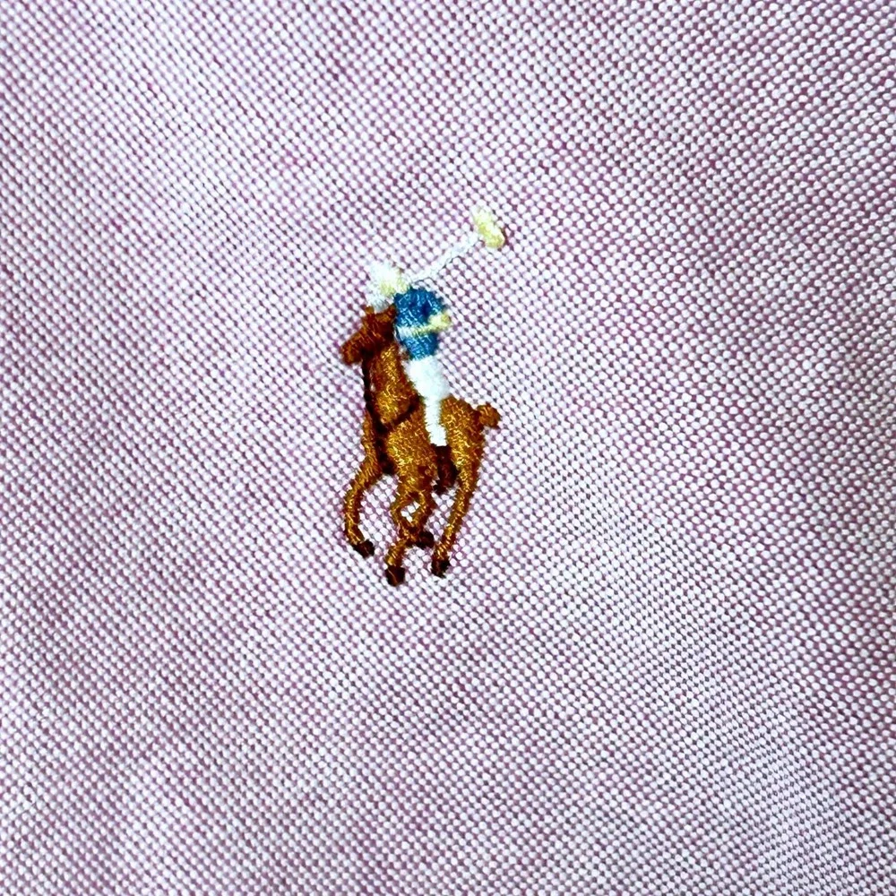 Polo Ralph Lauren Oxford Shirt Mens M Light Pink Button Down Flesh Pony Preppy